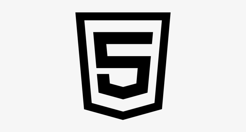 Download Svg Png Html 5 Logo Black Free Transparent Png Download Pngkey