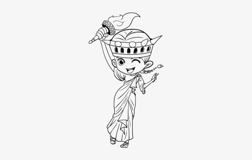 Statue De La Liberte Dessin Free Transparent Png Download Pngkey