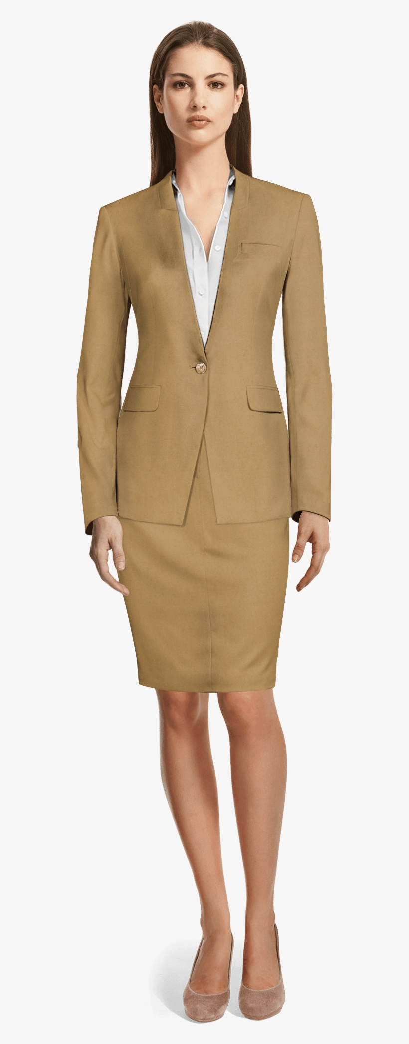 Custom Skirt Suits Business Pencil Tweed Skirt Suits - Sumissura Women ...