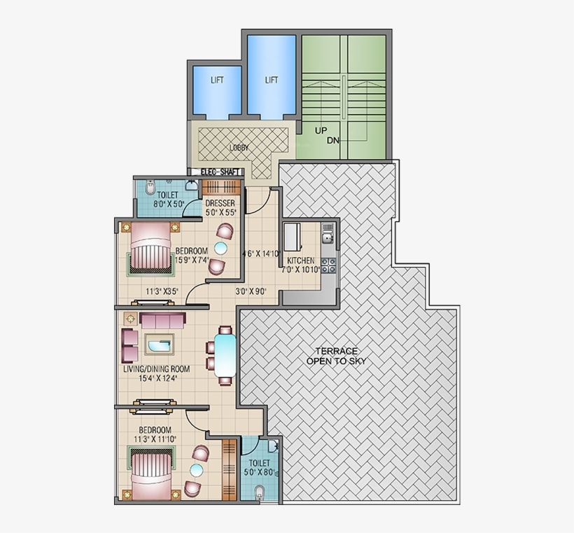 Images For Cluster Plan Of Damji Shamji Mahavir Orion - Apartment ...