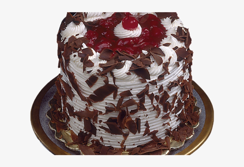 Birthday Clipart-three tier birthday cake chocolate frosting clipart