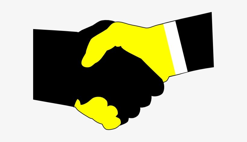 This Free Clipart Png Design Of Handshake Green Yellow - Free ...