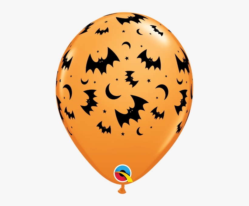 Flying Bats & Moons Balloons - Single Source Party Supplies 11 Flying Bats Moons Latex, transparent png #3745610