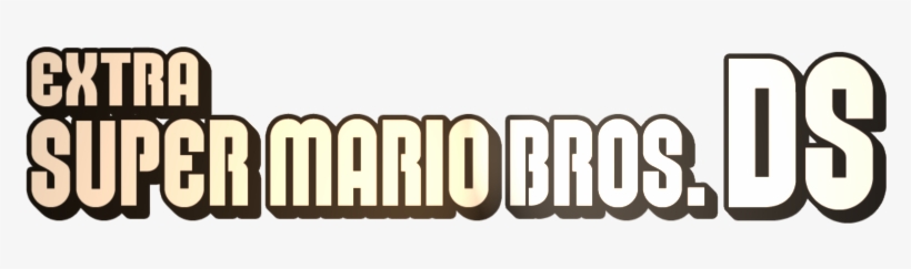Extra Super Mario Bros - New Super Mario Bros Logo, transparent png #3755561