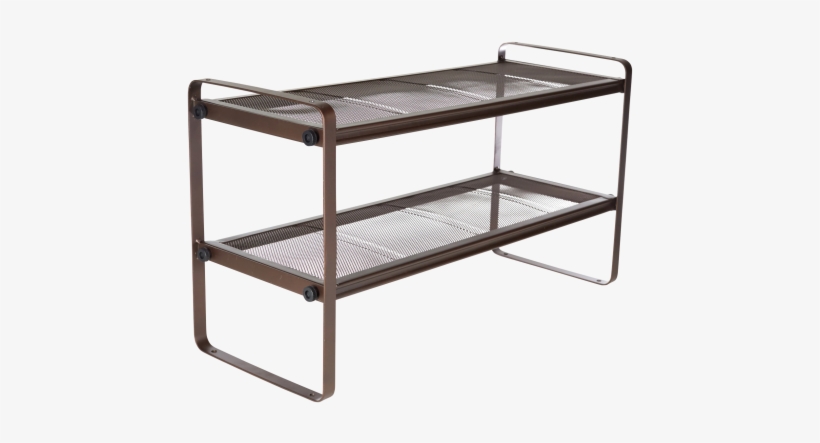 Bronze Mesh 2 Tier Shoe Rack Shelf Free Transparent Png Download Pngkey