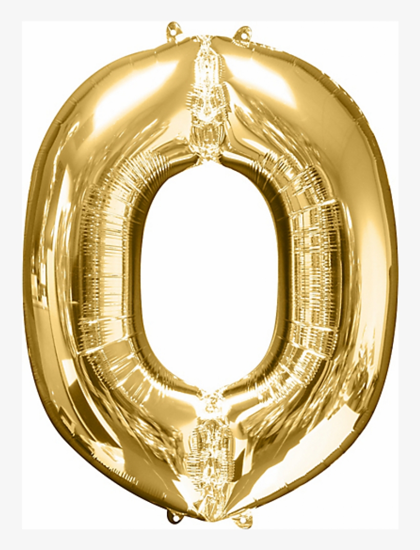 34 Inch Gold Letter O - Balloons Letters Gold F - Free Transparent PNG