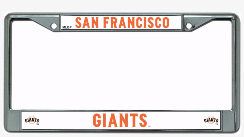 San Francisco Giants Chrome License Plate Frame - Mlb San Francisco Giants Chrome License Plate Frame, transparent png #3776634