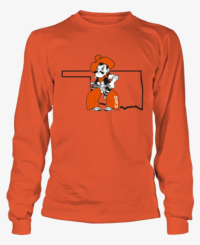 Pistol Pete In State Outline - College Flags And Banners Co. Osu ...