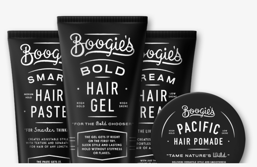 Hair Style - Hair Gel Boogie's Bold Hair Gel 5.5 Oz Alcohol Free, transparent png #3851628