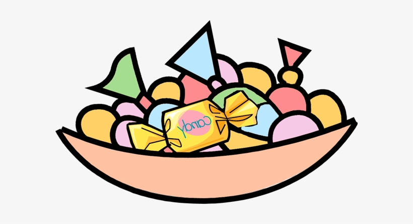 halloween candy bowl clipart