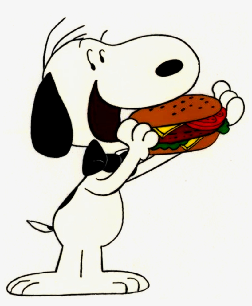 Snoopy Eating Clip Art