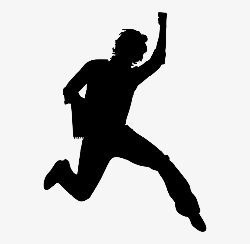 happy people silhouette png