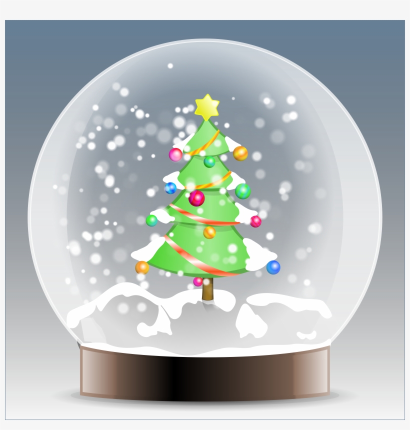 Winter Clipart Snow Globe - Christmas Snow Globes Clip Art, transparent png #396990