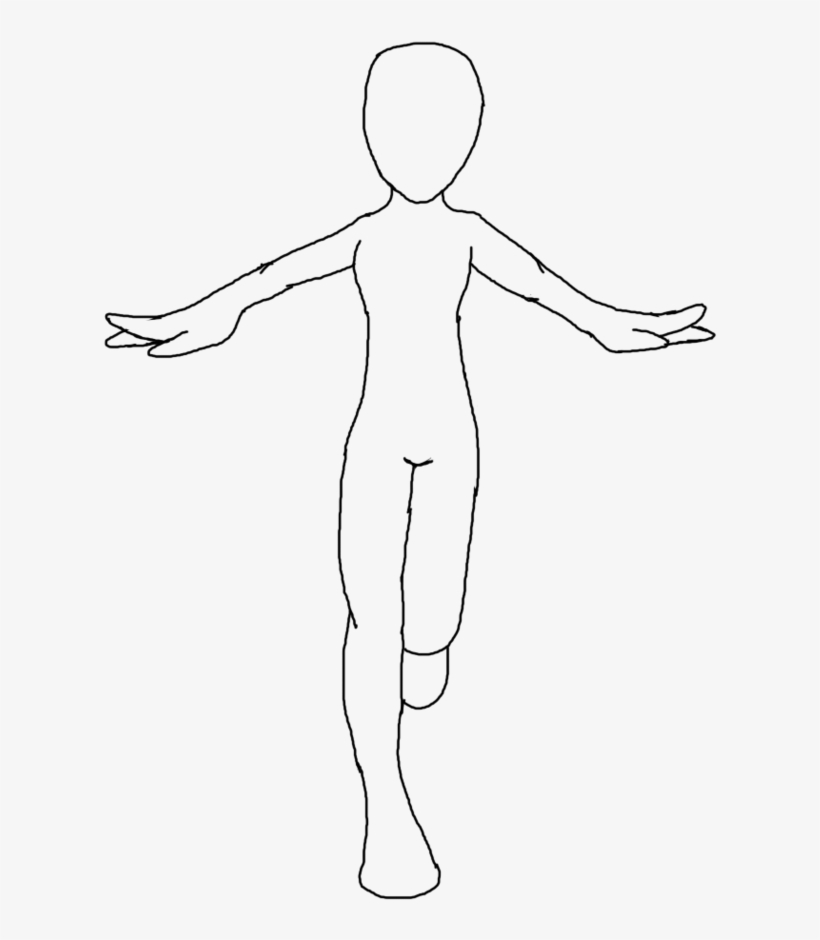 person standing outline