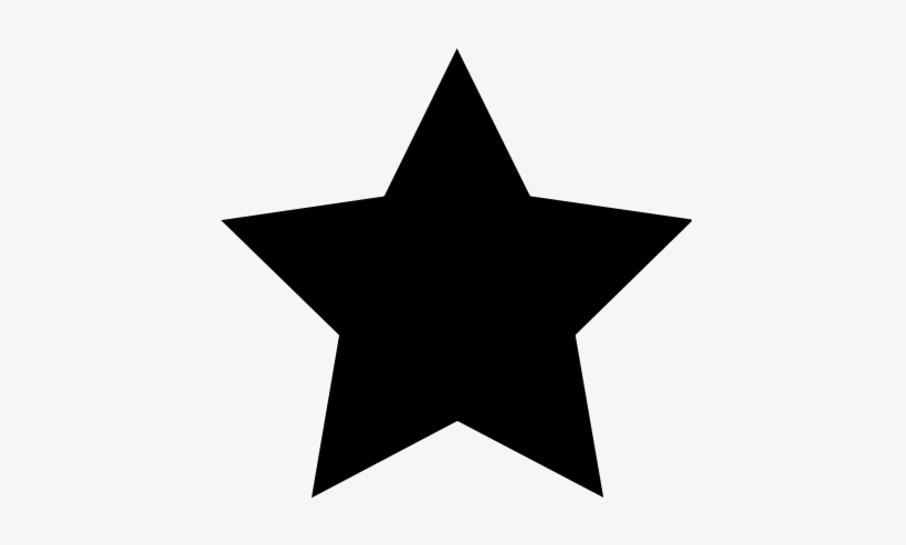 Black Star - Transparent Background Star Png - Free Transparent PNG