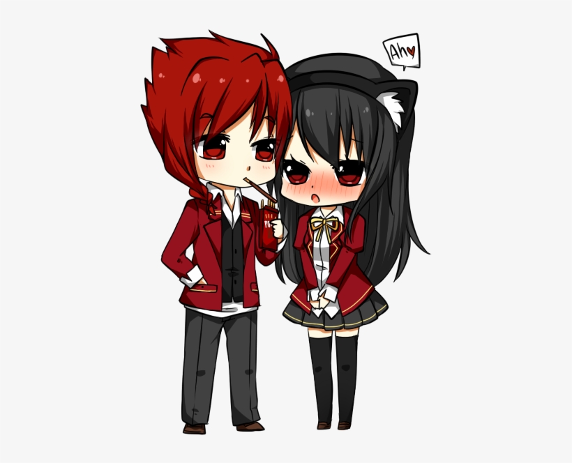 chibis holding hands