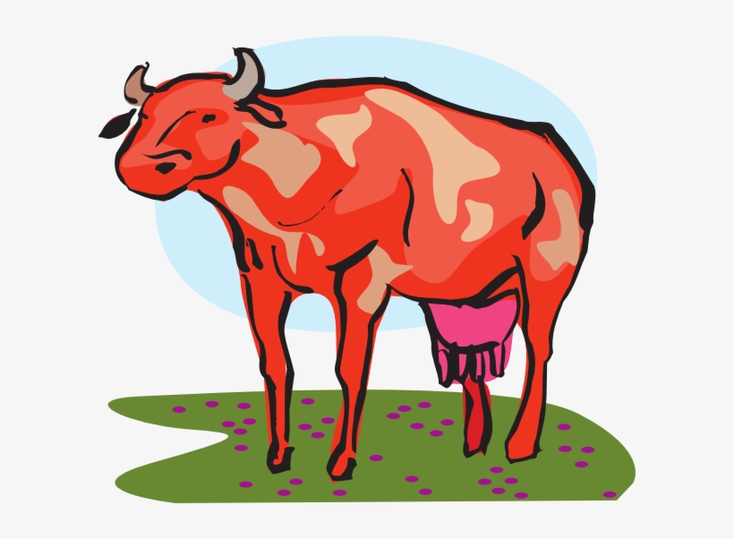 Download Red Cow Svg Clip Arts 600 X 522 Px Free Transparent Png Download Pngkey