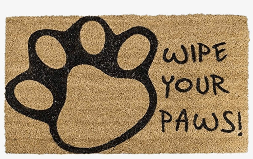 Wipe Your Paws Doormat Transparent Png - Sabar Novelty Non Slip Door ...