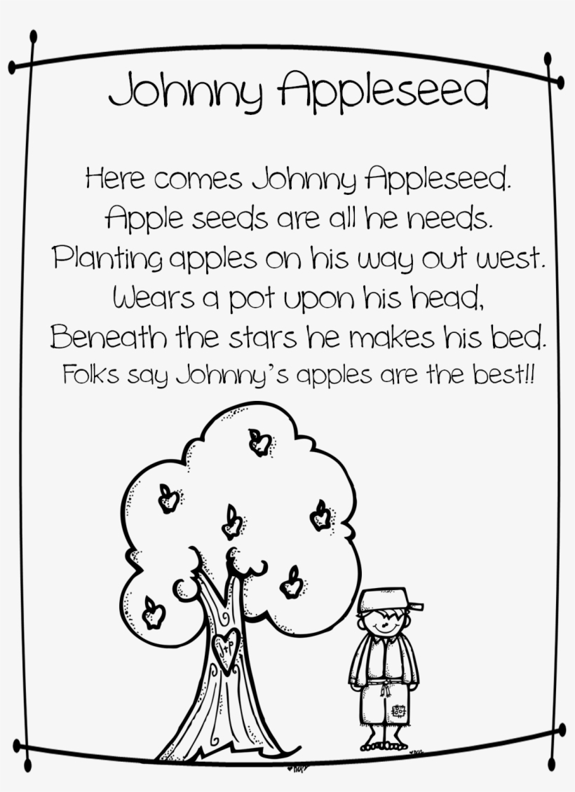 johnny and the appleseed coloring pages