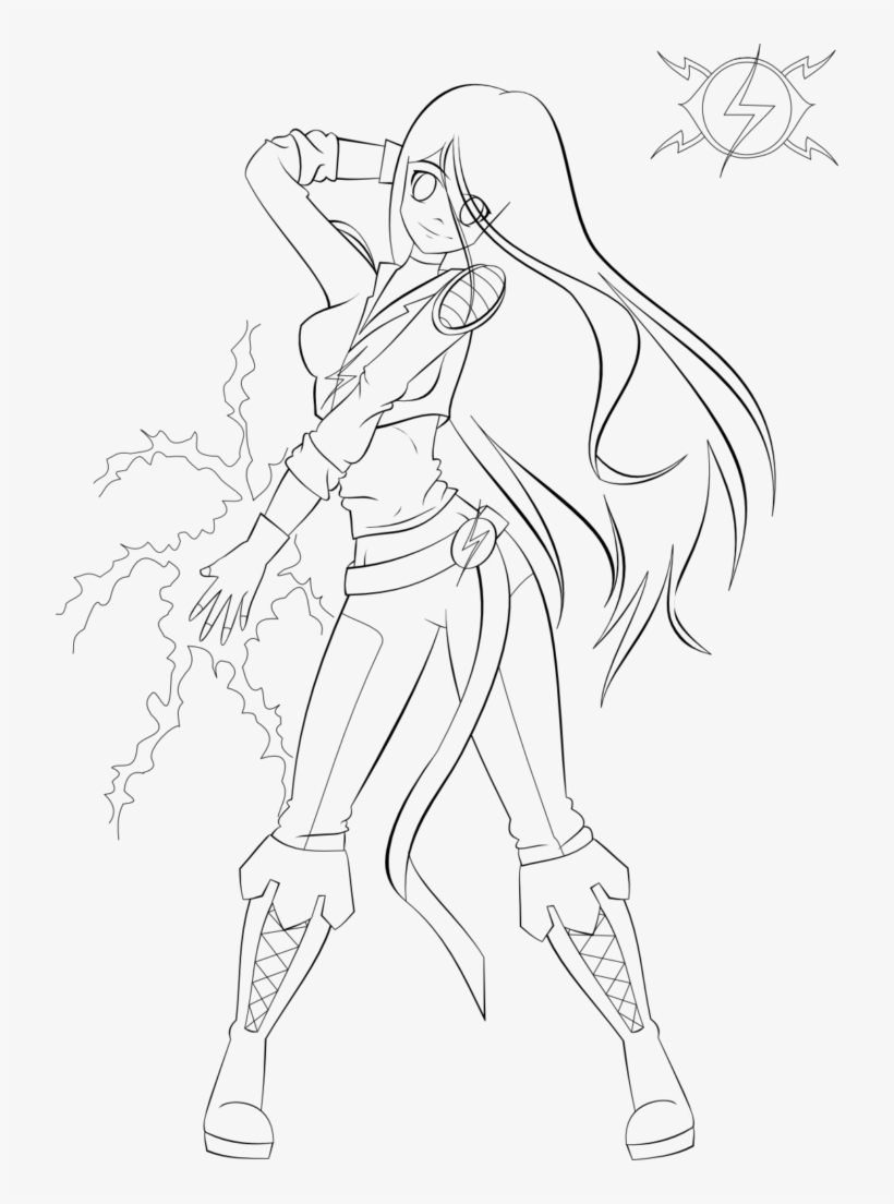 Anime Girl Coloring Pages Png Coloring Anime Warrior Girl Free Transparent Png Download Pngkey