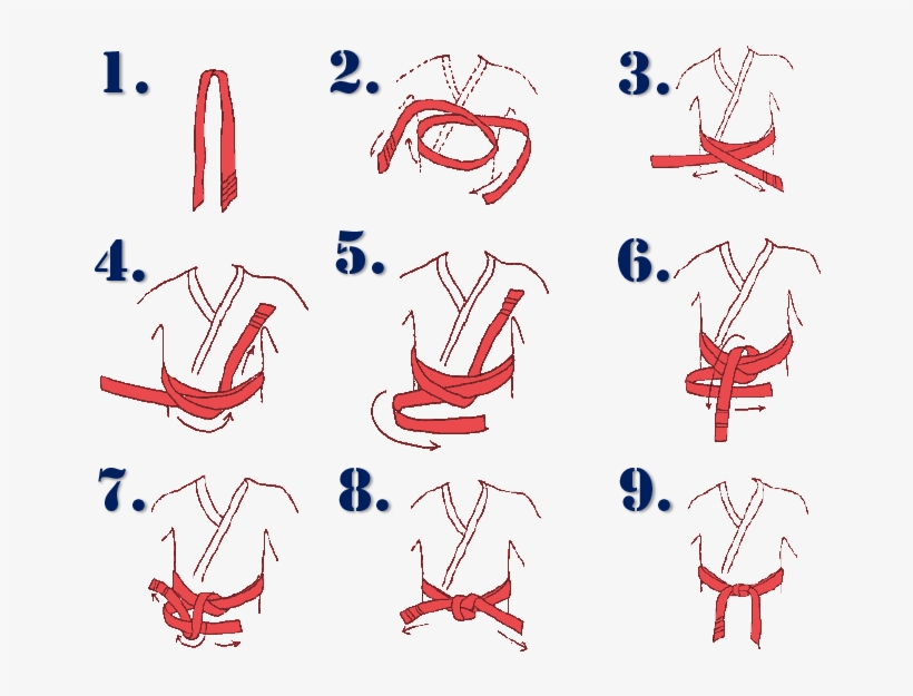 Ima How To Tie Your Belt - Taekwondo - Free Transparent PNG Download ...