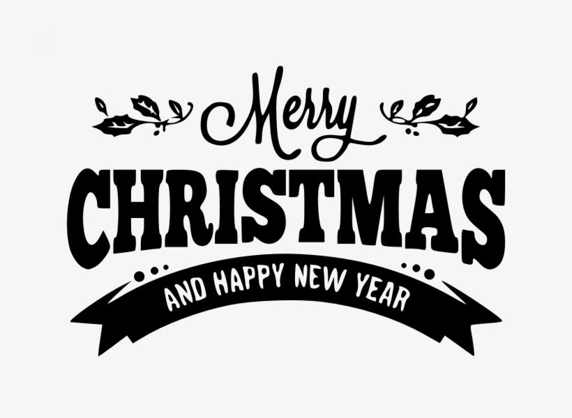 Happy Christmas And Happy New Year Logo Png