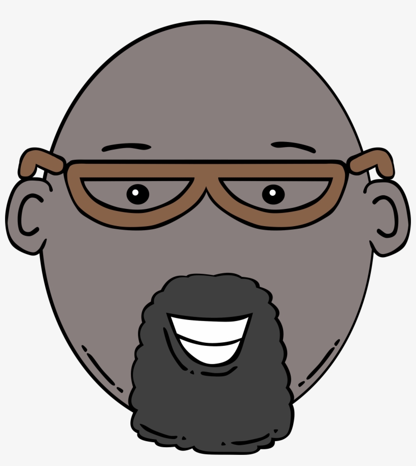 Image Transparent Library Beard Clipart Goatee Man Face Cartoon | My ...