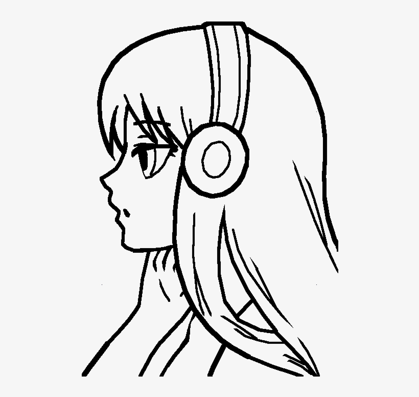 Girl Base - Simple Easy Anime Drawings - Free Transparent PNG Download