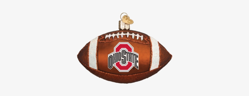 Ohio State Football Ornament - Old World Christmas Lsu Football Glass Blown Ornament, transparent png #4007779