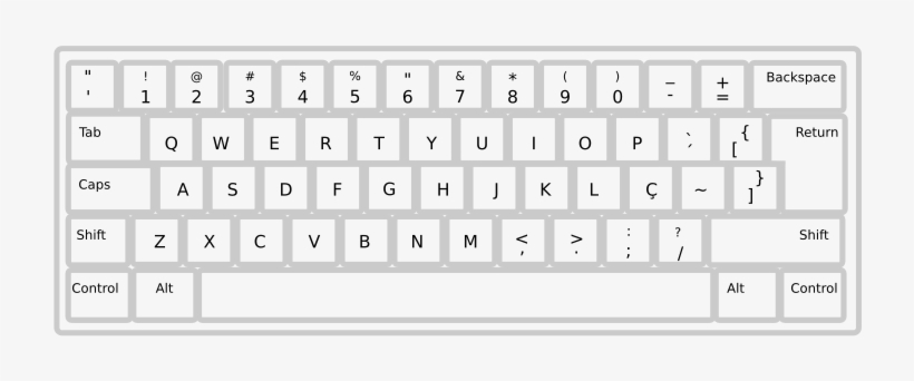 Medium Image - Computer Keyboard Clipart Black And White - Free