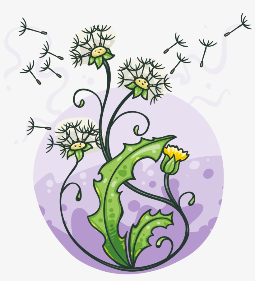 Dandelion Wishes - Illustration, transparent png #4016263