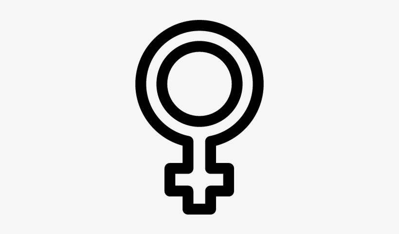 Femenine Gender Symbol Vector - Gender Symbol, transparent png #4047185