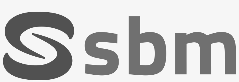 SBM Letter Logo Design with Black Background in Illustrator