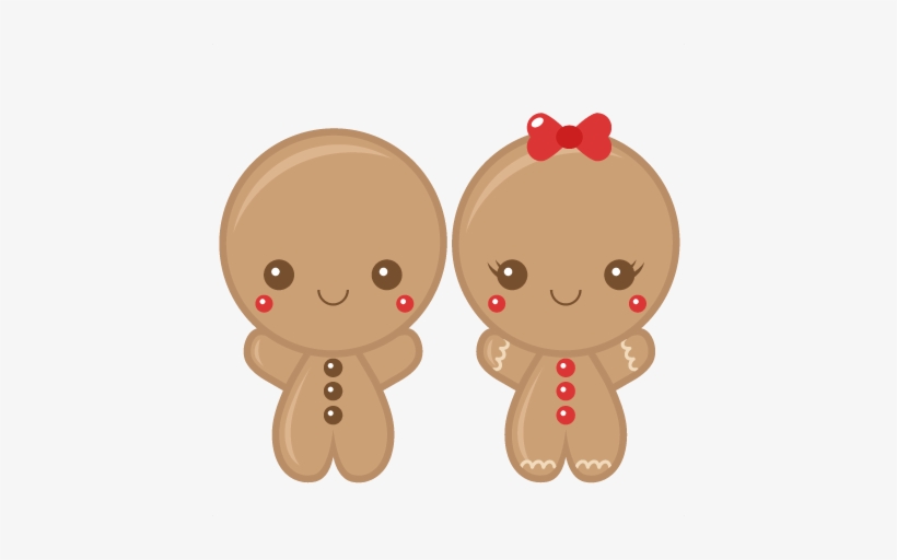 Download Gingerbread Boy Girl Scrapbook Clip Art Christmas Cute Christmas Gingerbread Man Free Transparent Png Download Pngkey