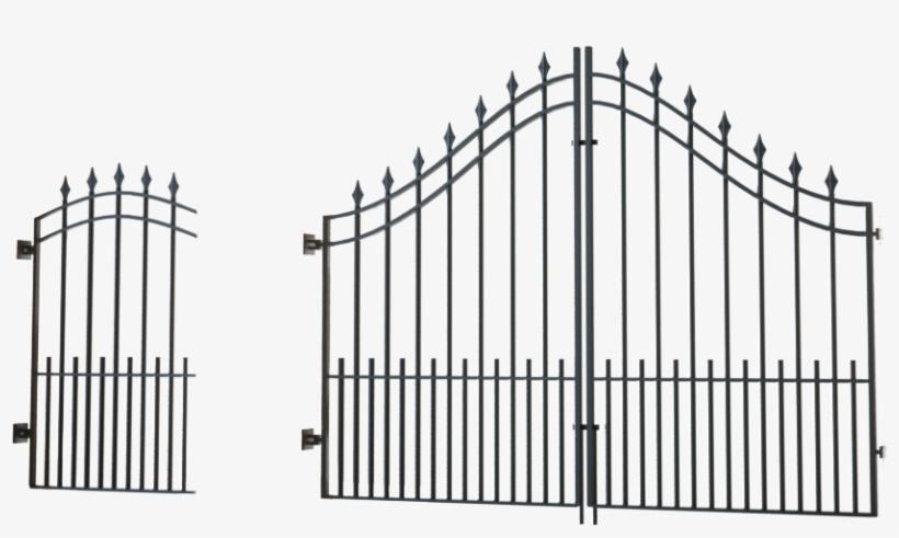 Wrought Iron Driveway Gates - Cage, transparent png #4066520
