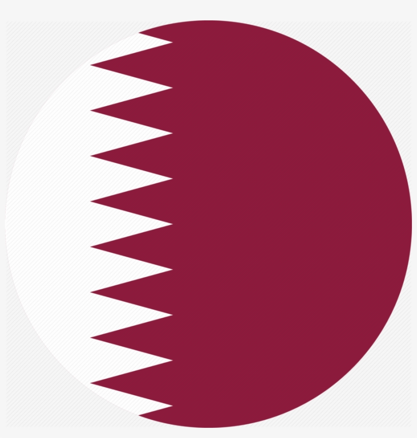 Download Qatar Flag Circle Png Clipart Flag Of Qatar - Qatar Flag In A ...