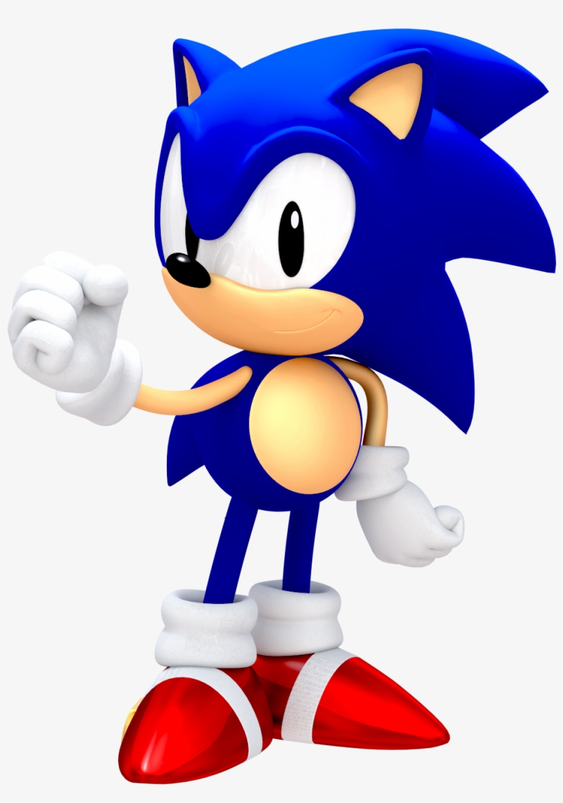 Another 25th Anniversary Classic Sonic Render By Jaysonjean-dahqhbx - Classic Sonic The Hedgehog Render, transparent png #4083096