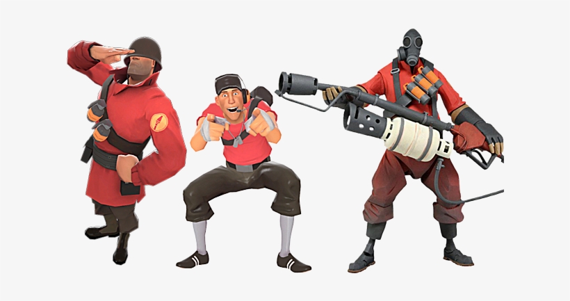 Best Team Fortress 2 Weapons For Offensive Classes - Team Fortress 2 Red Series 1 Action Figure Pyro, transparent png #415067