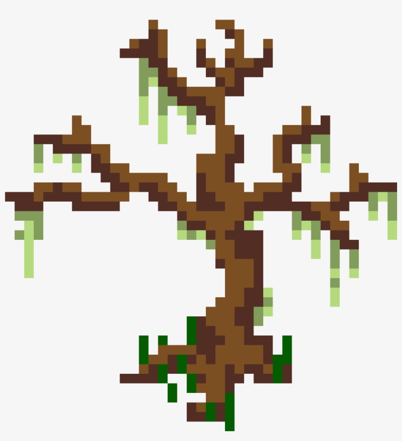 A Dead Tree - Dead Tree Pixel Art, transparent png #4161020