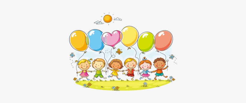 Royalty Free Download Children With Balloons Clipart - Addison Has Fun Anytime, Anywhere Coloring Book, transparent png #4167084