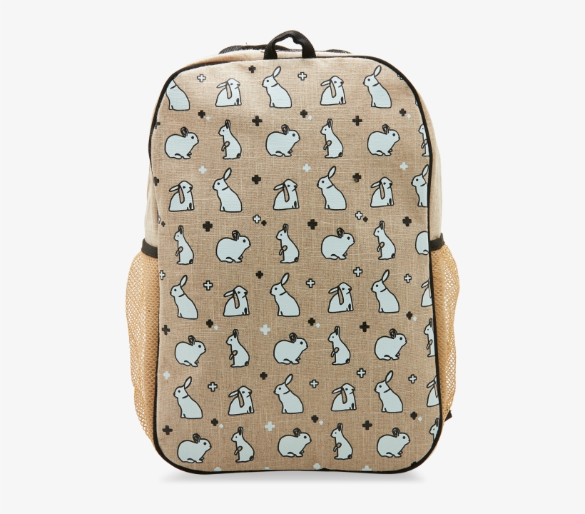 Black Bunny Tile Grade School Backpack - So Young Toddler Backpack, Bunny Tile, transparent png #4178102