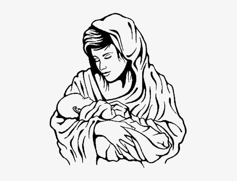 Mary And Jesus Clipart - Free Transparent PNG Download - PNGkey