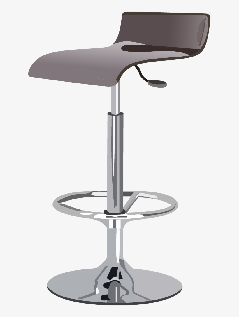 Black Chair - Bar Chair Top View Png - Free Transparent PNG Download