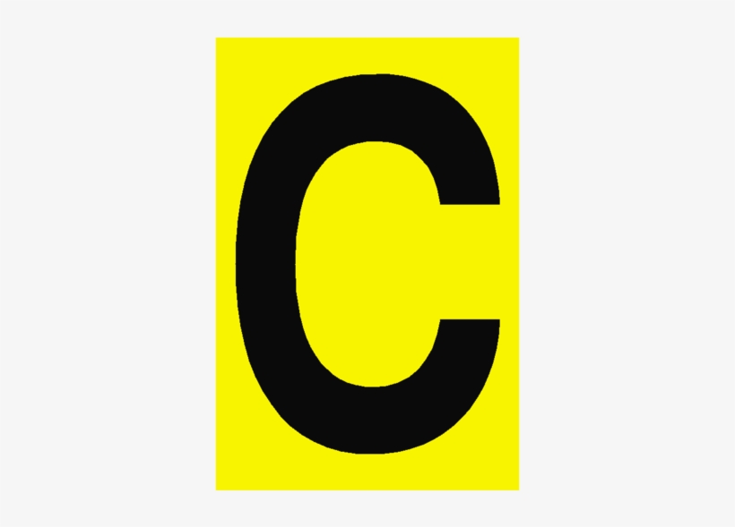 Letter C Yellow Sign - Circle - Free Transparent PNG Download - PNGkey