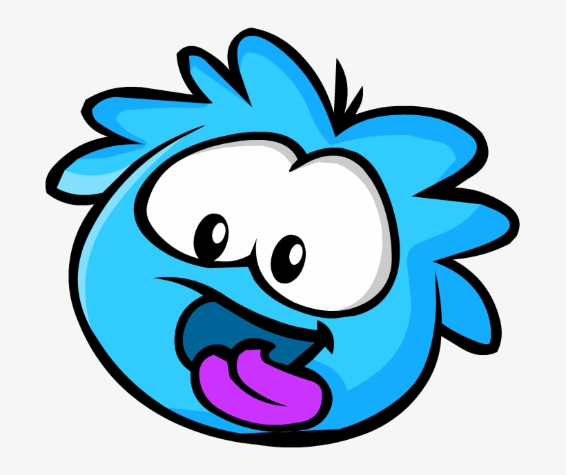 Tongue Of A Bp - Club Penguin Blue Puffles - Free Transparent PNG ...