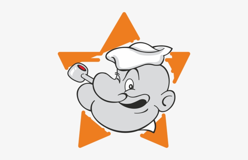 Popeye™ Logo Vector - Popeye The Sailor Vynil Car Sticker 4" X 4", transparent png #4319484