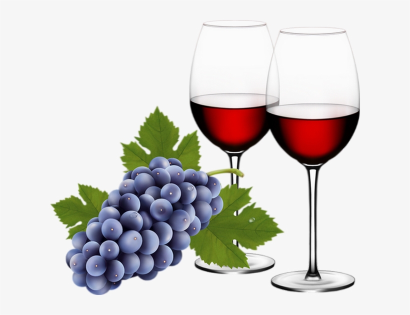 Red Wine And Grapes - Free Transparent PNG Download - PNGkey