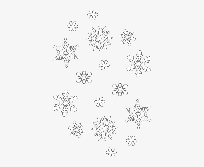 Black And White Snowflake Clipart - Clip Art - Free Transparent PNG ...
