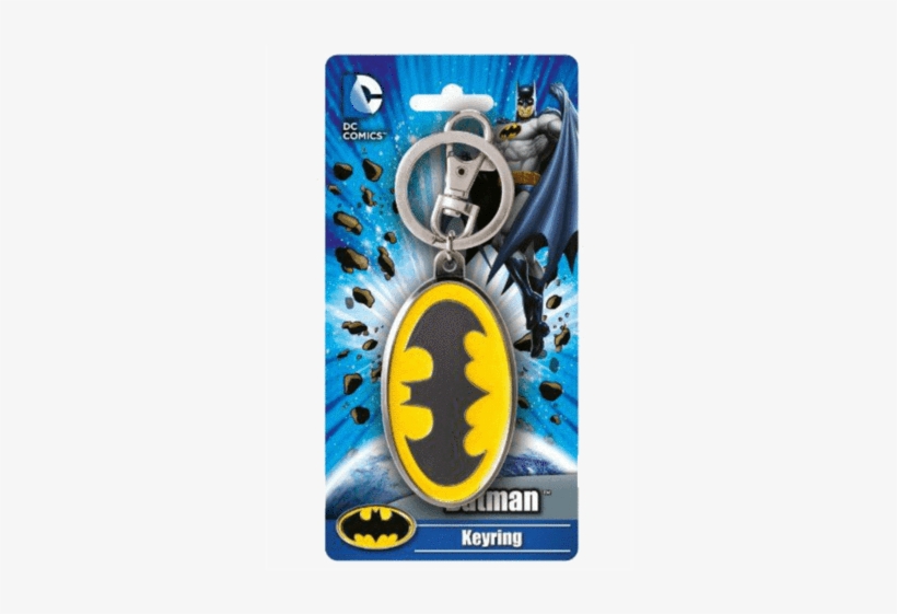 Dc Comics Batman Logo Color Pewter Keyring - Batman Logo Metal Color Keychain, transparent png #4331582