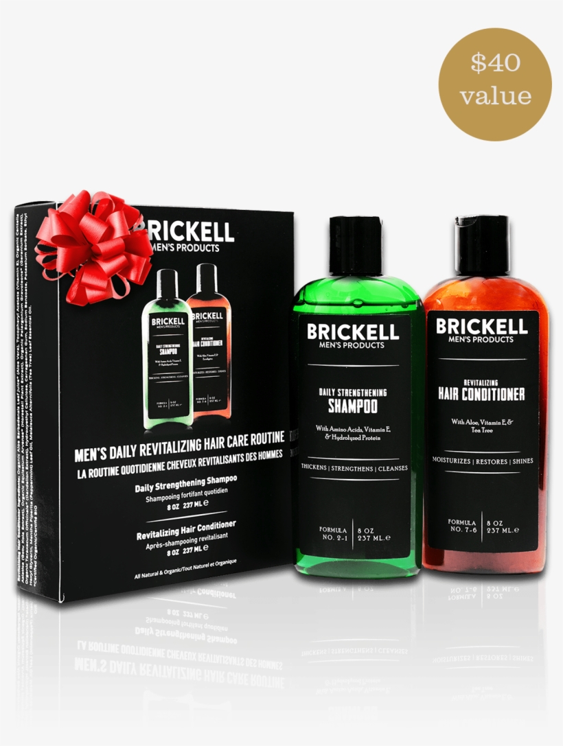 Daily Revitalizing Men's Hair Care Routine - Brickell Daily Essential Men's Face Care Routine, transparent png #4351707